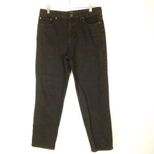 BDG 34x28 Dad Jeans Black Button fly 100% cotton denim‎ High Rise Tapered Leg
